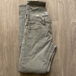 Green/gray lucky brand 110 skinny 28/32 jeans